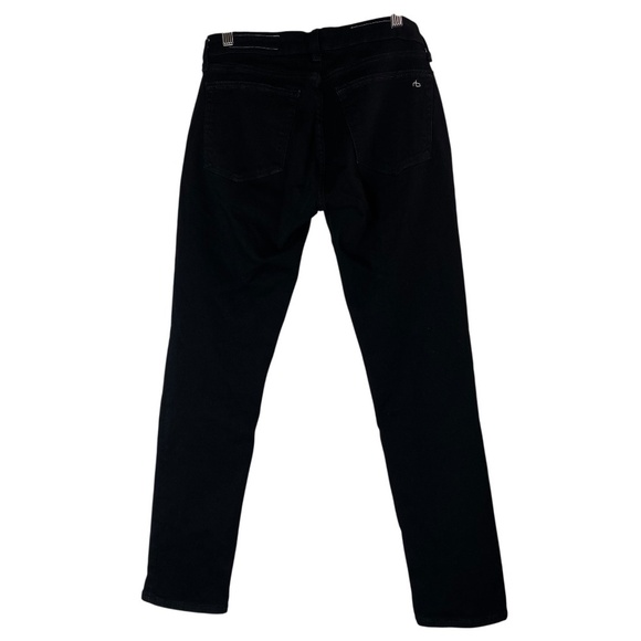 RAG & BONE Dre Low-Rise Boyfriend Jeans in Granite Black Wash Size 26 - Picture 7 of 14